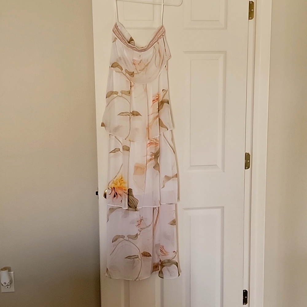 Birdsof Paradise Strapless Dress